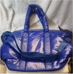 Sol and Selene Cobalt Blue Women's Puffer Gym Bag